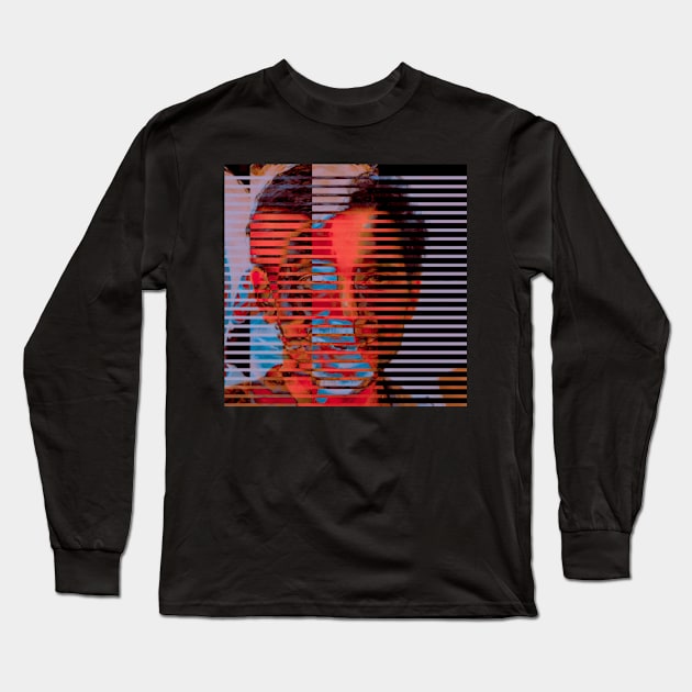 SLICE ME UP Glitch Art Surreal Long Sleeve T-Shirt by raspberry-tea